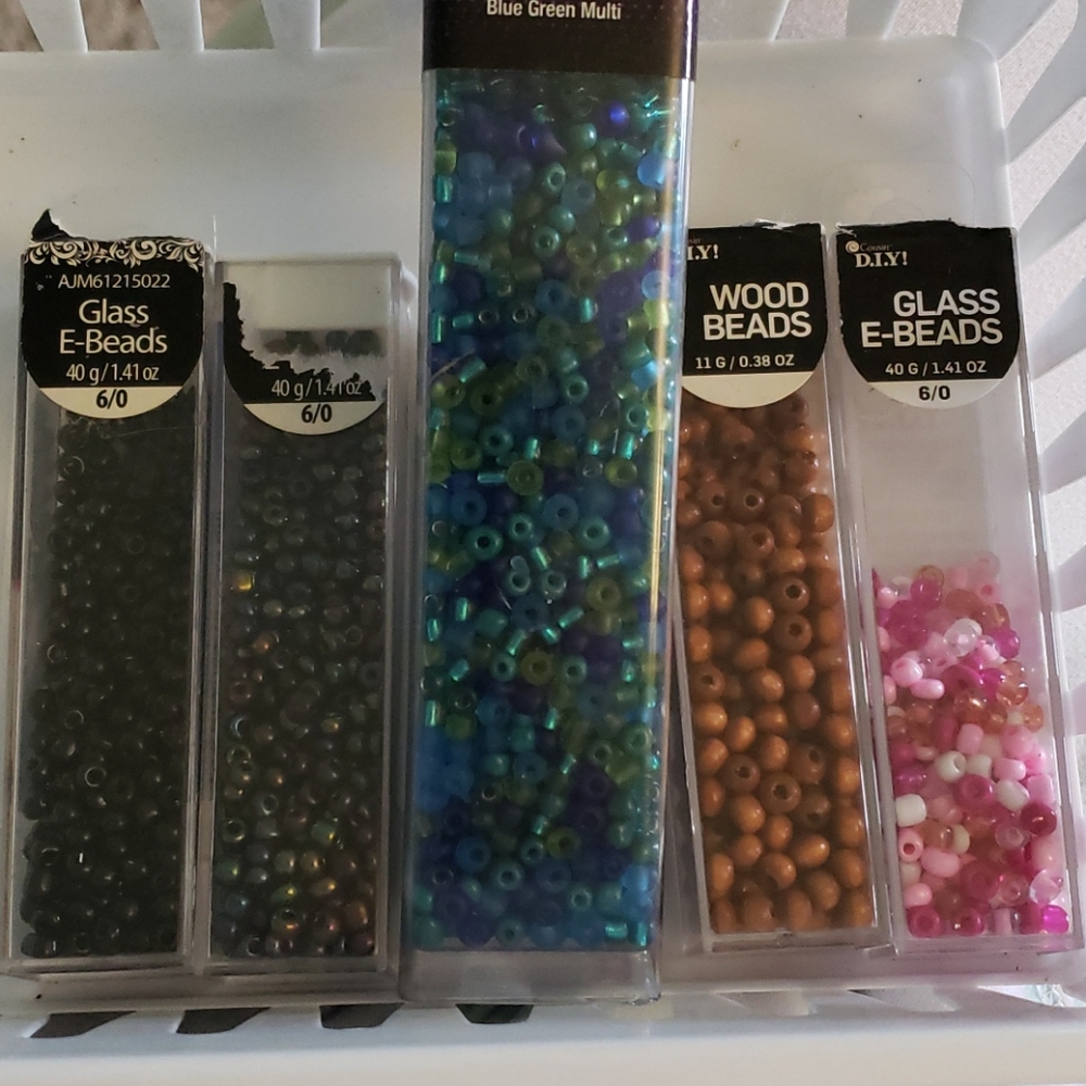 Glass/wood beads